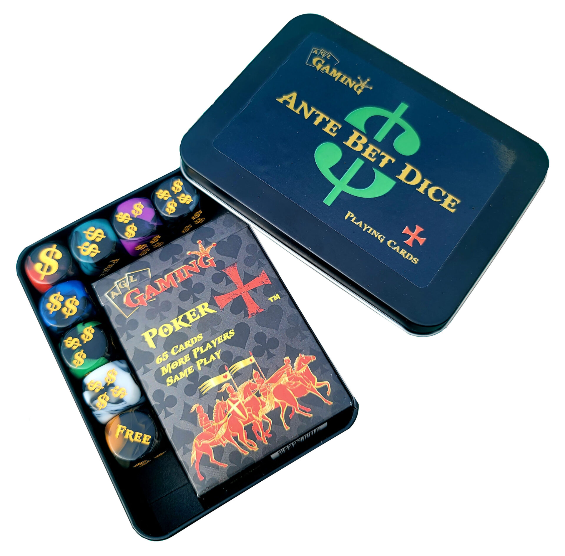 Ante Bet Dice and Poker+ Playing Cards Deck Combo